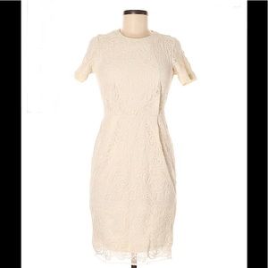 Topshop cream lace dress